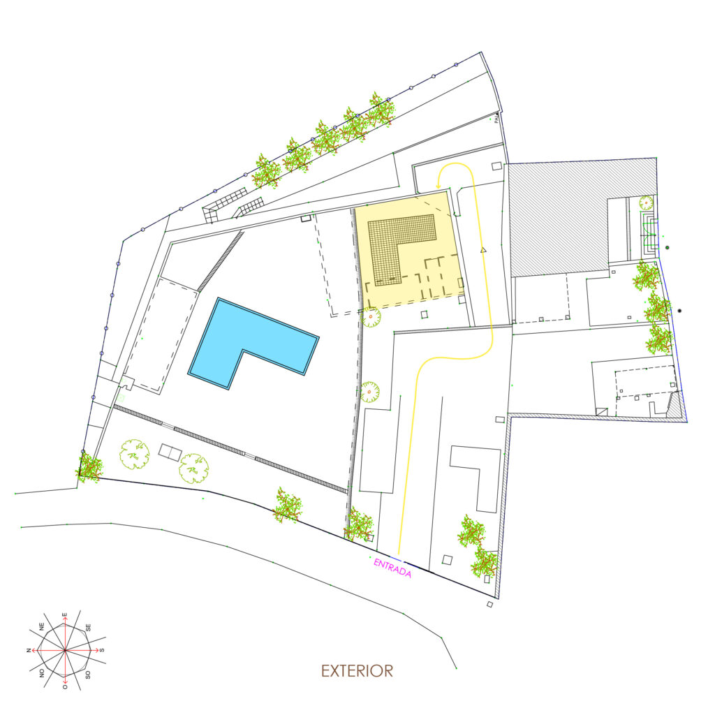 Plànol exterior garatge
