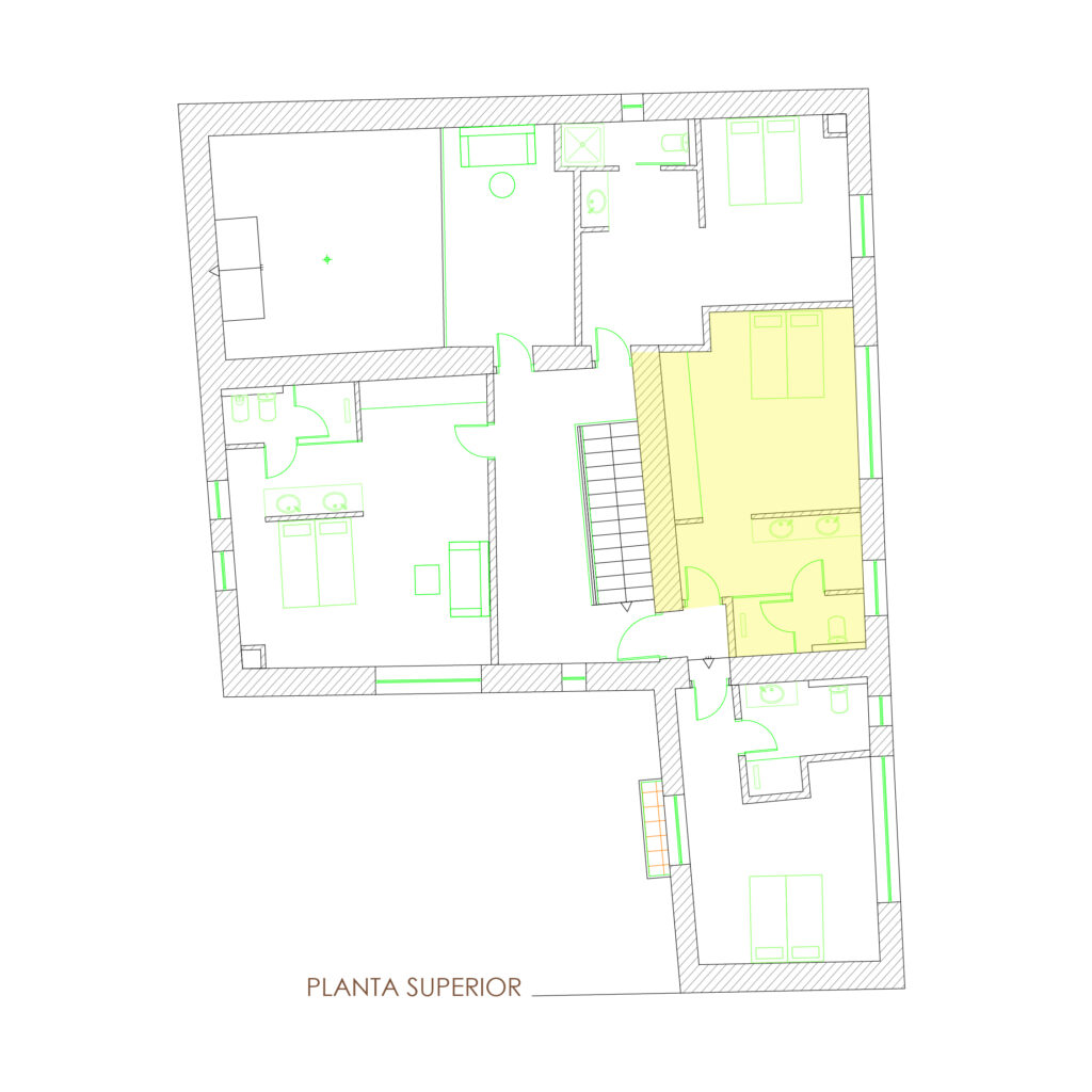 Plànol planta superior habitació doble estàndard-2