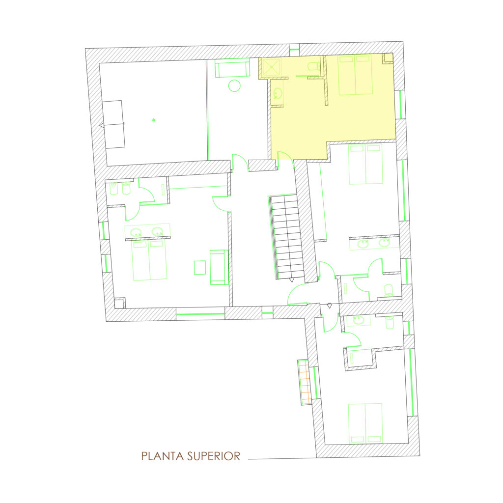Plànol planta superior habitació doble estàndard-3