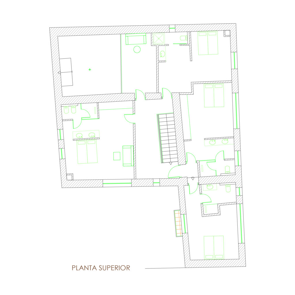 Plànol planta superior